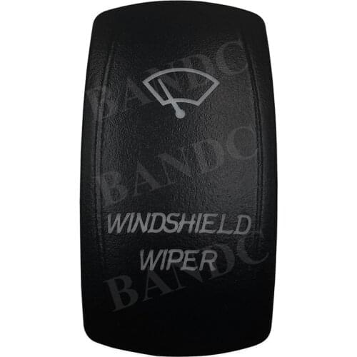 Cover Cap Only! WINDSHIELD WIPER Laser Etched Rocker Switch Backlit Cover Cap for Car Boat RV UTV Camper ARB, Auto Accessories