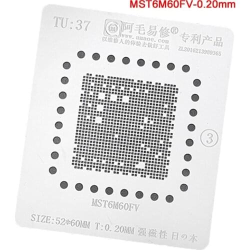 MST6M60FV BGA Reballing Stencil For LCD TV IC Reball IC Pin Solder Tin Plant Net BGA Heating Template TU37
