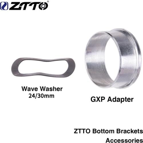 ZTTO Bicycle Accessories Road Mountain Bike Bottom Brackets GXP Adapter 24mm Convert 22mm Wave Washer 0.5mm K7 GXP Crankset