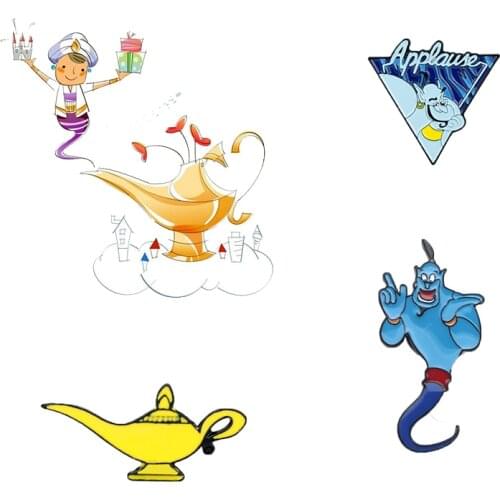 Magic Lamp Brooch Enamel Pins Cartoon Metal brooch Women Men Jewelry Lapel Pin Badge Gifts-40