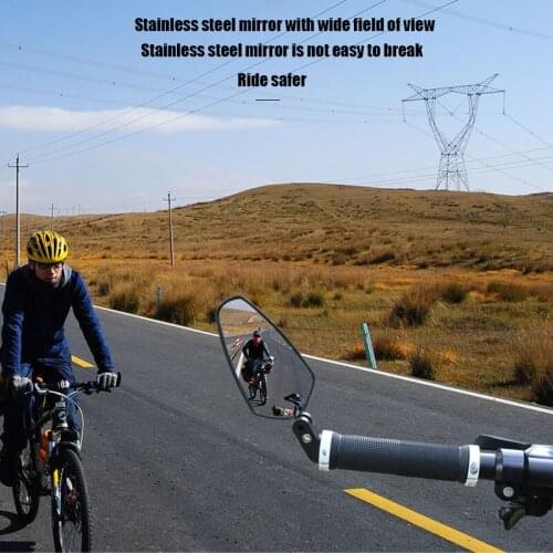 1 Pieces Bicycle Adjustable Rearview Mirror Rearview Handlebar Mirrors Handlebar Back Eye Cycling Rear View Mirrors Accessories