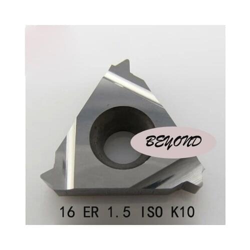 16 ER 1.5 ISO K10, Indexable Carbide External Threading Inserts for Threaded Lathe Holder SER16thread turning tool holders