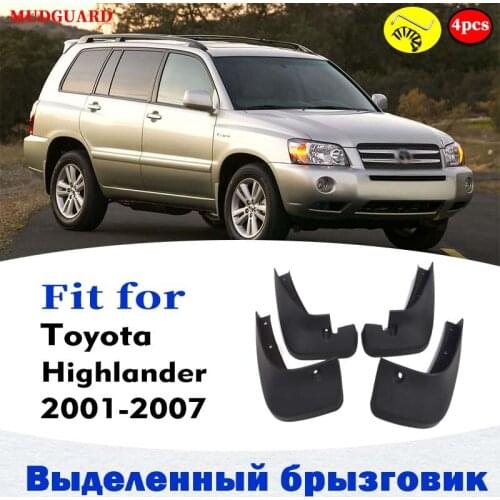 2001-2007 Mudflaps FOR Toyota xu20 Highlander Mudguards Fender Mud Flap Guard Splash Mudguard car accessories auto styline