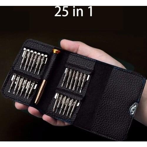 25 in 1 multifunctional screwdriver set repair tool precision screwdriver suitable for mobile phone tablet computer camera hand