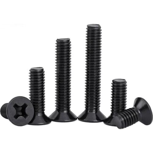 50PCS M2 M2.5 M3 M4 Stainless Steel Countersunk Head Screws Mini Screws 304 Stainless Steel Cross Flat Head Screws