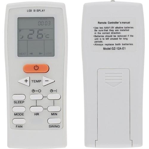 ABS IR 433MHz Replacement Air Conditioner Remote Control with Long Transmission Fit for YORK GZ-12A-E1 Air Conditioner