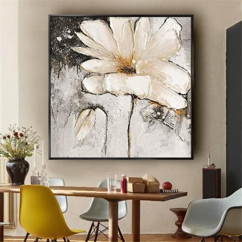 Selling Abstract knife painting plant red apple oil painting canvas painting poster and handmade wall art modern home room decor