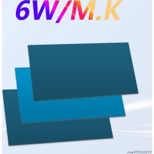 Free Ship 3PCS 0.3mm/0.5mm/1mm Thermal Pad 6.0 W/M.K High Efficient Thermal Conductivity Pads with High Performance Wholesales