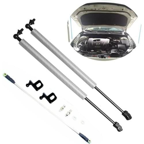 For Mazda CX-4 CX4 2016 2017 2018 2019 Auto Front Hood Bonnet carbon fiber Modify Gas Struts Lift Support Shock Damper Absorber