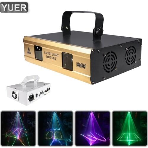 Double Head RGB Animation Pattern Laser Light DMX512 Voice Control Stage Effect Projector For Bar DJ Dance Floor Disco Party