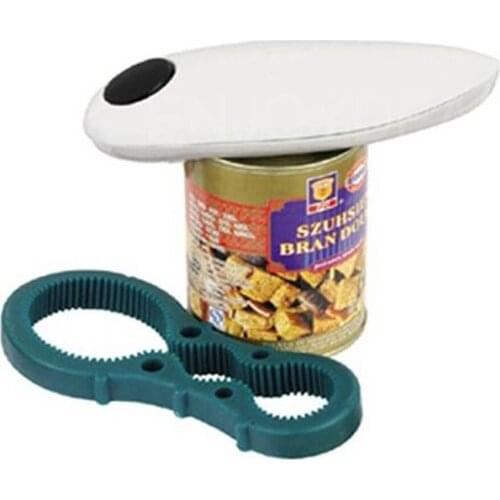 Electric Can Opener Mini One Touch Tin Bottle Opener Automatic High-end Cordless Hands Free Can Jar Open Tool Kitchenware New