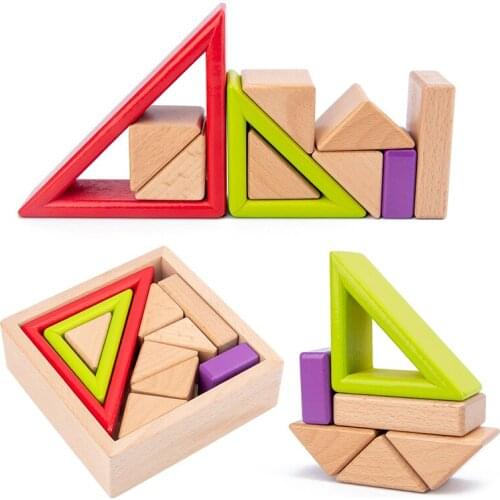 DIY Toy Childrens Wooden Rainbow Toys Creative Wood Stacked Blocks Baby Toys Montessori Educational Toys For Children Boy Gifts