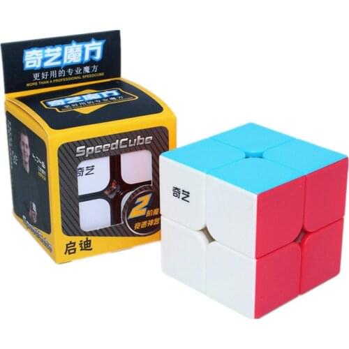 QiYi QiDi 2x2x2 Magic Cube Professional Game Speed Toy Adult Children Education Puzzle Creative Gift Cubes Exercise Brain 2*2