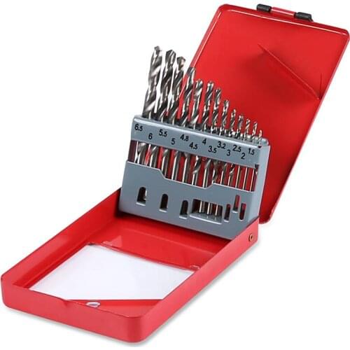 Auger Bit Set Stainless Steel Angle Iron Flashlight Drill Bit Cobalt Aluminum Alloy Woodworking Household Multi-Functional