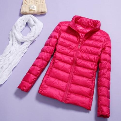 New spring and autumn women slim jacket warm down large size S-7X Female bomber jacket thin and fashion brand coat