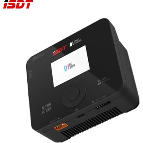 NEW ISDT D1 DC250W 10A AC100W Dual Channel Smart Lipo Discharger Charger for 1-6S Lipo Battery RC Parts RC FPV Racing Drone