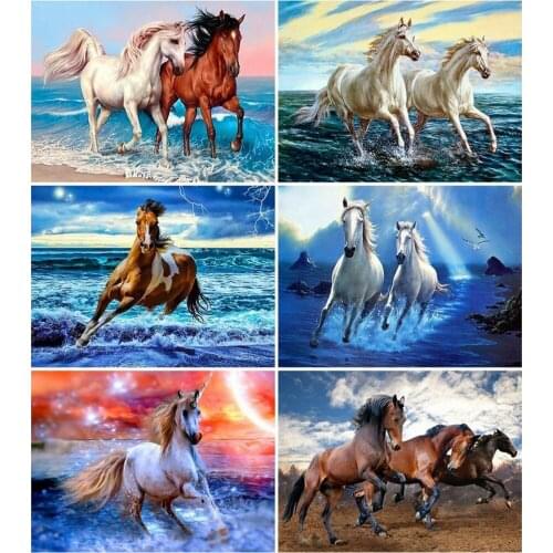 Full Square Round Diamond Painting Street 5D DIY Diamond Embroidery Landscape Cross Stitch City Rhinestone Art Home Decor