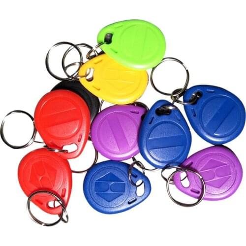 100PCS/LOT) EM4305 125khz Programmable RFID Smart Tags Rewritable Keys Number2 Keyfobs