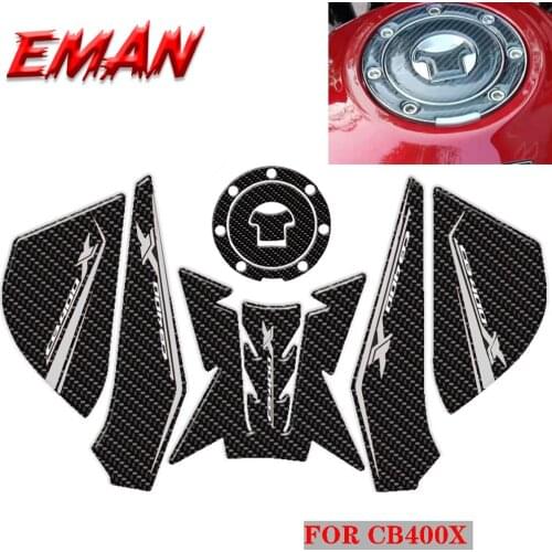 Anti Skid Protection Sticker for Motorcycle Fuel Tank 3D Tank Pad Protective Decals FOR HONDA CB400X CB 400X 2019 2020 2021