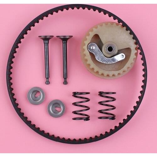 Timing Belt Camshaft Pulley Valve Spring Retainer Set For Honda GX35 GX 35 4 Stroke Engine Motor Lawn Mower Trimmer Part