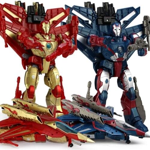 Big Size 26cm Height Transformation Deformation Robot Fighter Robot Toy Action Figures Toys JJ609