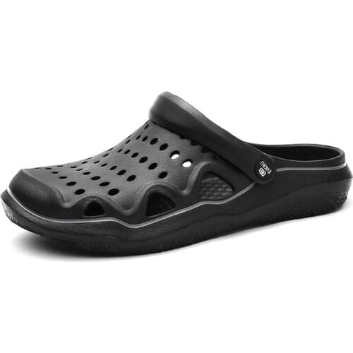 2021 Mens Slippers Shoes Sandals New Summer Women Light Breathable Beach Home Hollow Out Casual Outdoor Waterproof Flats Croc