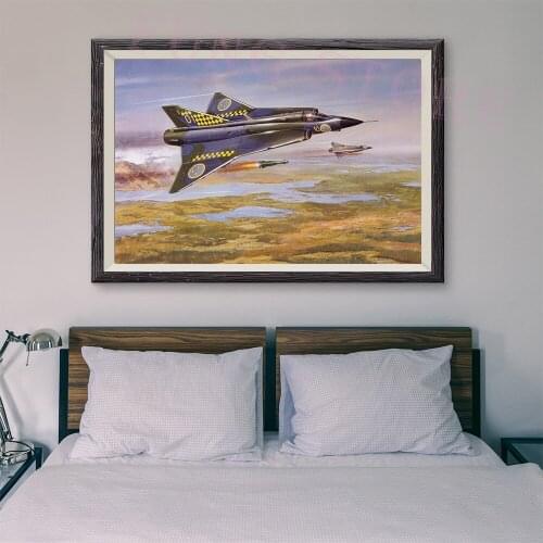 T056 War Plane Flight Operations Retro Classic Painting 34 Custom Silk Poster Home Deco Wall Art Christmas Gift