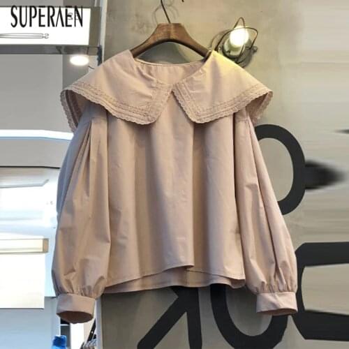 SuperAen Collar Blouses