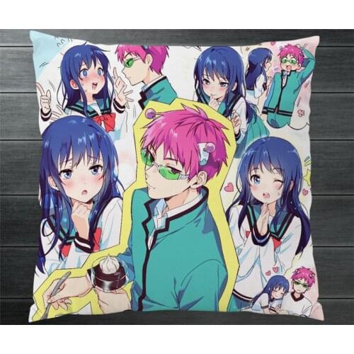 The Disastrous Life of Saiki K. Two Side Anime Pillowcases Hugging Pillow Cushion Case Cover Manga Saiki Kusuo Cosplay Gift P2
