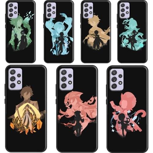 Xiao Zhongli Genshin Impact Case For Samsung A72 A52 A42 A32 A12 A70 A50 A40 A30 A10 A20 S A11 A41 A51 A71 A21S Cover