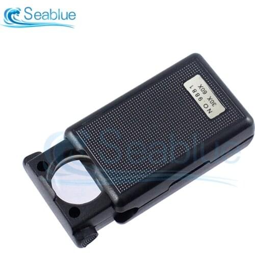 30 Times 60 Times LED Purple Lamp Magnifying Glass 9881 Jewelry Jade Antique Mirror