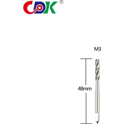 One Pcs M3 Spiral Flute Tap Metric Thread Tap Metric Plug Drill Bits Hand Tools