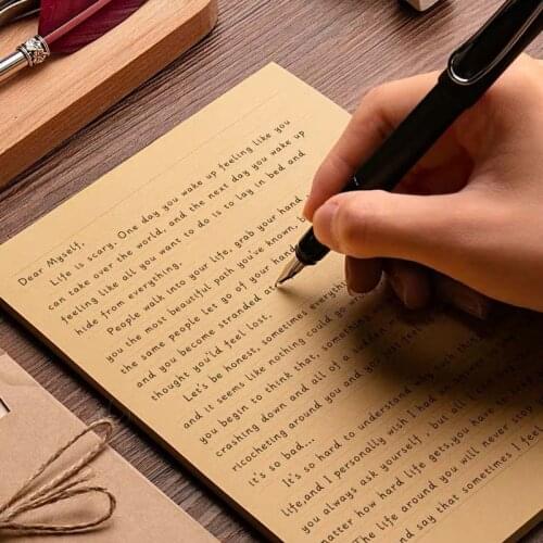 50 sheets A4/B5/A5 Vintage Kraft paper Writing Letter Stationery Romantic Creative Note craft Paper painting packaging paper