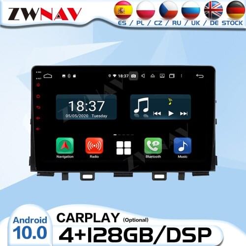 128G 2 Din Android Screen Radio Receiver For KIA RIO 2017 2018 2019 2020 Auto Audio Stereo Video Player GPS Navigation Head Unit