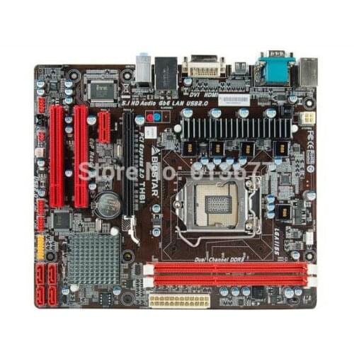 Free shipping original motherboard for Biostar TH61 LGA 1155 DDR3 H61 Desktop Motherboard