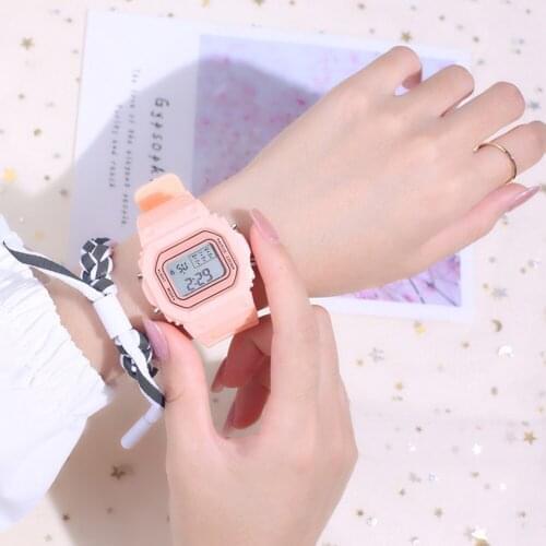 New Arrival Casual Square Watch Women Men Colorful Digital Sport Watches Lovers Gift Clock Children Student Wristwatch