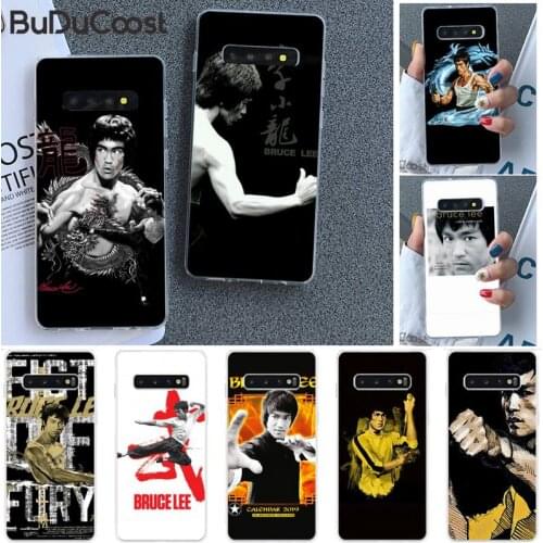 Riccu Chinese Kung Fu Bruce Lee Phone Case for Samsung S20 plus Ultra S6 S7 edge S8 S9 plus S10 5G lite 2020