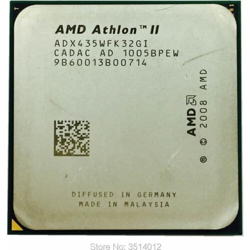 AMD Athlon II X3 435 2.9 GHz Triple-Core CPU Processor ADX435WFK32GI/ADX435WFK32GM Socket AM3