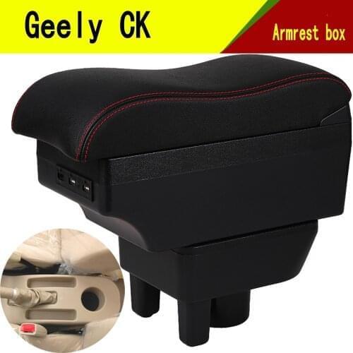 For New Geely CK armrest box central Store content Storage King kong CK2 CK3 armrest box with USB interface cup holder ashtray