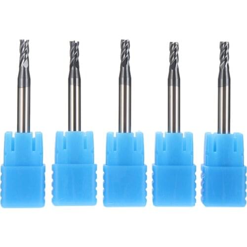 5pcs Tungsten Steel Milling Cutter Endmills 4 Flutes 3mm Cutting Diameter End Mill CNC Milling Cutter Tool