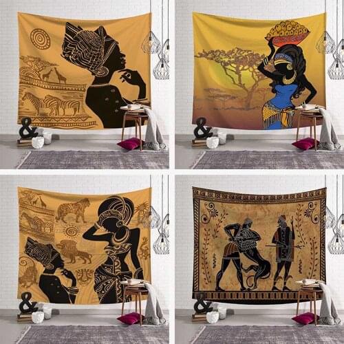 Mandala Tapestry African Beauty Indian Wall Hanging Decor Wall blanket Beach Square towel Hippie Bedspread Throw Home Decoration