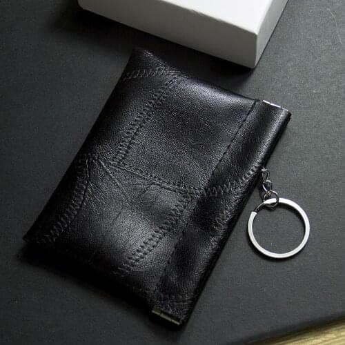 PU leather key case unisex key protective case small leather case driving license storage pocket wallet large capacity