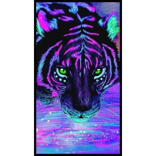 Meian Diamond Painting,3D, "tiger",Diamond Embroidery,5D,DIY,Cross Stitch,Diamond Mosaic,Needlework,Full,Picture,Home Decoration
