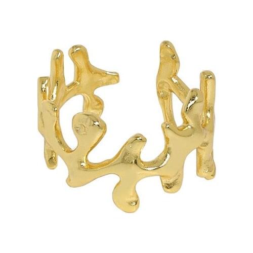 SHANICE 925 Sterling Silver Minimalist Design Lava Texture Opening Ring Gifts For Women Luxury 2021 Trend Accessories Jewellery