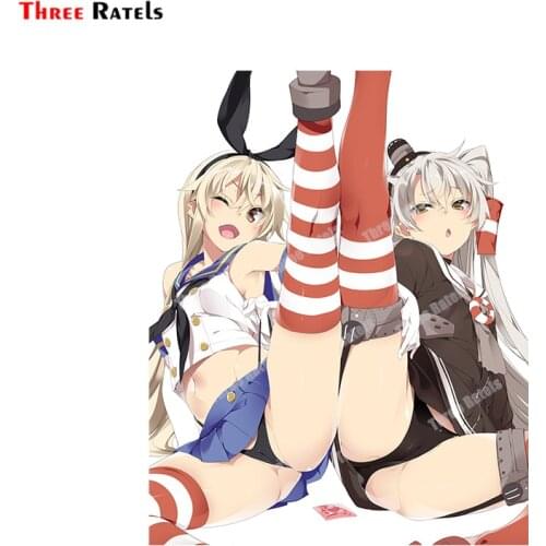 Three Ratels B243 Shimakaze And Amatsukaze Kantai Collection Decals And Stickers For Girl Bedroom Wall Latop Decoration