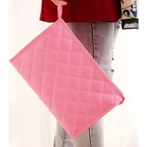 Women Cosmetic Bag Travel Makeup Case Zipper Make up Bags Organizer Storage Pouch Toiletry Wash Box Functional Diamond Lattice