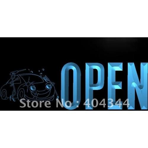 LK775- OPEN Cash Wash Lure Bar LED Neon Light Sign home decor crafts