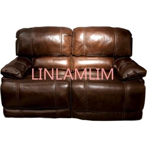 Electric recliner relax massage swivel rocking chair theater living room Sofa bed functional genuine leather couch Nordic modern