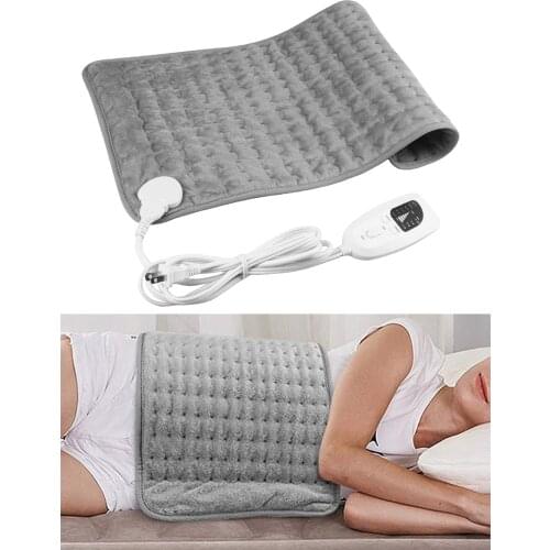Washable Therapeutic Electric Heat Pad Heating Mat Soothing Muscle Tension Abdomen Waist Back Neck Pain Relief