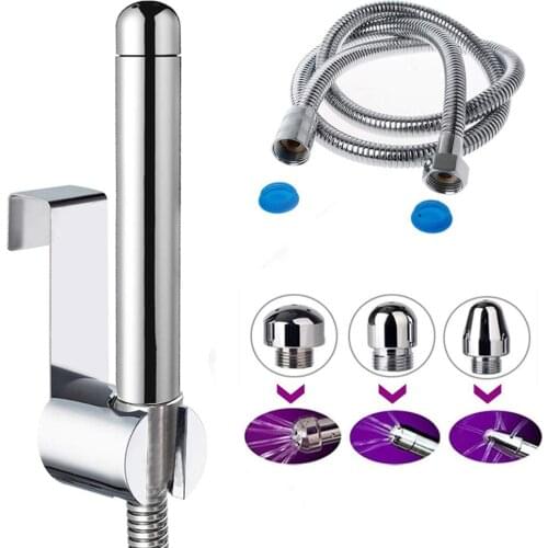 Head Stainless Steel Bidet Faucets Rushed Anal Douche Shower Cleaning Enemator Enema Metal Anal Cleaner Butt Plugs Tap Portable